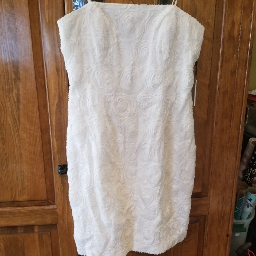 White rosette calvin Klein dress